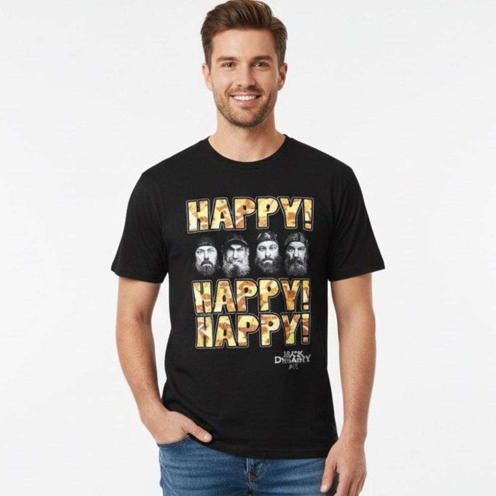 DUCK DYNASTY Men’s Short Sleeve Casual Graphic Tee